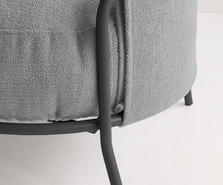 Poltrona Luden Bouclé Cinza | Westwing