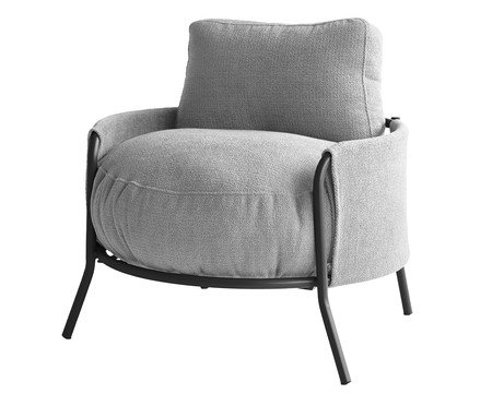 Poltrona Luden Bouclé Cinza | Westwing