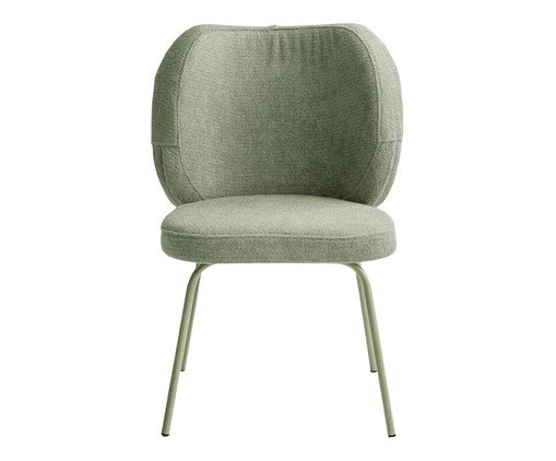 Cadeira Concha Interna Bouclé Verde, green | WestwingNow