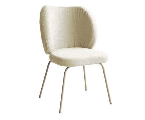 Cadeira Concha Interna Sarja Areia, beige | WestwingNow