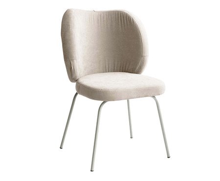 Cadeira Concha Interna Sarja Porcelana | Westwing