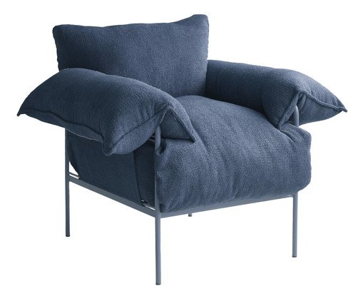 Poltrona Asa Petit Bouclé Azul, blue | WestwingNow