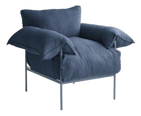 Poltrona Asa Petit Bouclé Azul | Westwing