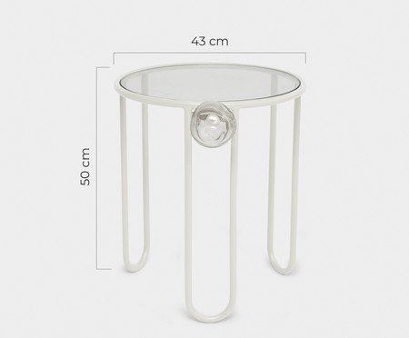 Mesa Lateral Murano Porcelana | Westwing