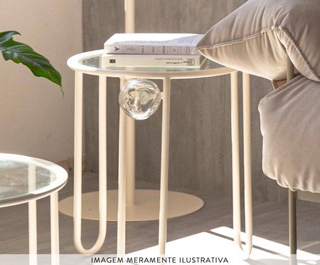 Mesa Lateral Murano Porcelana | Westwing