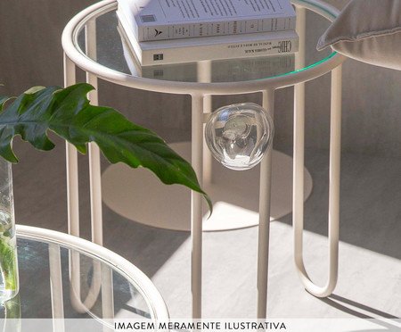Mesa Lateral Murano Porcelana | Westwing