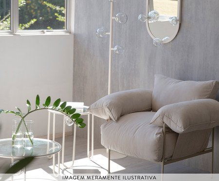Mesa Lateral Murano Porcelana | Westwing