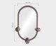 Espelho de Parede Murano Rubi, red | WestwingNow