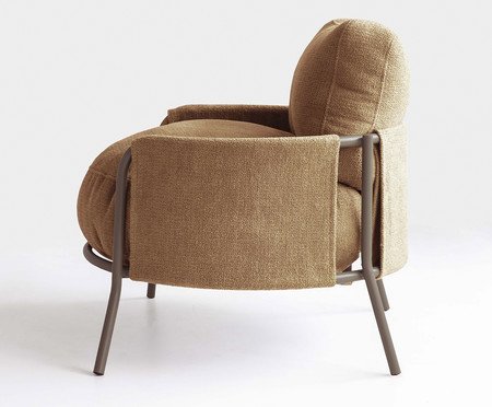 Poltrona Luden Bouclé Marrom | Westwing
