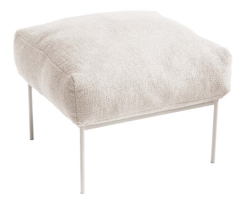 Pufe Asa Bouclé Porcelana, white | WestwingNow