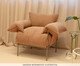 Poltrona Asa Petit Bouclé Marrom, beige | WestwingNow