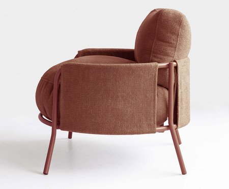 Poltrona Luden Bouclé Terracota | Westwing
