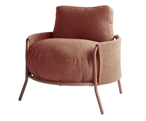 Poltrona Luden Bouclé Terracota, Terracotta | WestwingNow