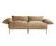 Sofá Asa Dois Lugares Bouclé Marrom, beige | WestwingNow