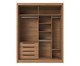 Roupeiro Montclair 2Pc Canella e Off-White Fosco, brown | WestwingNow
