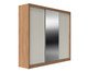 Combo Roupeiro Montclair 3Pc Canella + Kit 4 Espelho Canto Reto, brown | WestwingNow