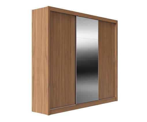 Combo Roupeiro Montclair 3Pc Canella + Kit 4 Espelho Canto Reto, brown | WestwingNow