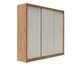 Roupeiro Montclair 3Pc Canella e Off-White Fosco, brown | WestwingNow