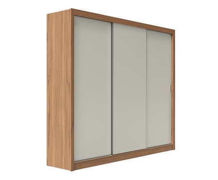 Roupeiro Montclair 3Pc Canella e Off-White Fosco | Westwing