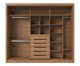 Roupeiro Montclair 3Pc Canella e Off-White Fosco, brown | WestwingNow
