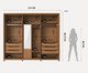 Roupeiro Rockford 6P Canella e Off-White Fosco, Off White | WestwingNow