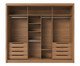 Roupeiro Montclair 3Pc Ele/Ela Canella e Off-White Fosco, brown | WestwingNow
