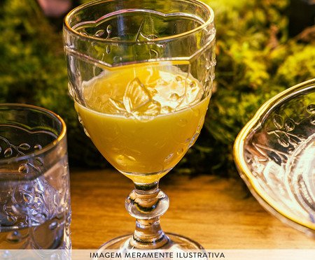 Taça para Água com Fio Dourado New Butterfly | Westwing