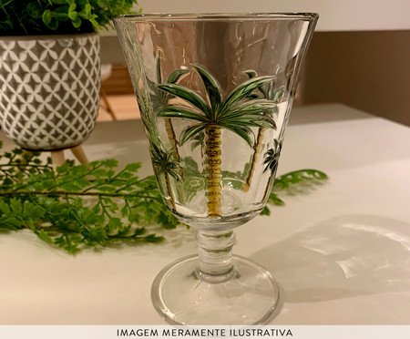 Jogo de Jarra com Taças Palm Hand Painting | Westwing