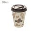 Jogo de Copos Descartáveis Coffee, Colorido | WestwingNow
