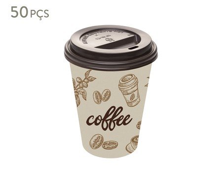 Jogo de Copos Descartáveis Coffee | Westwing