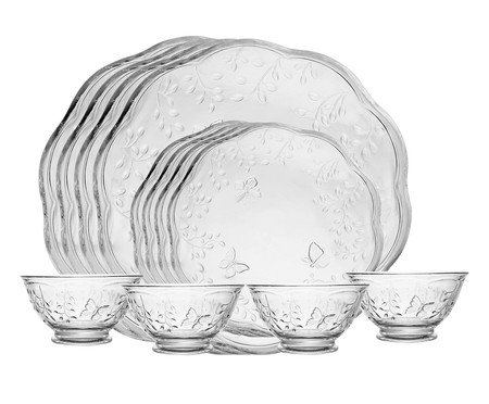Aparelho de Jantar em Cristal Ecológico New Butterfly | Westwing