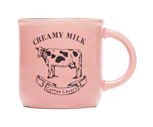 Caneca Creamy Milk Rosa, Rosa | WestwingNow