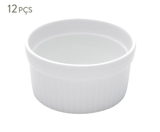 Jogo de Ramequins em Porcelana Classic Branco, Branco | WestwingNow