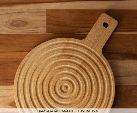 Tábua Decorativa Redonda Greek Bambu | Westwing
