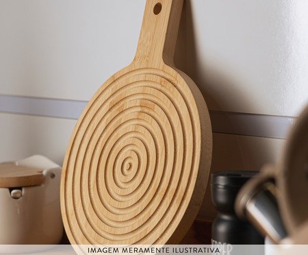 Tábua Decorativa Redonda Greek Bambu | Westwing