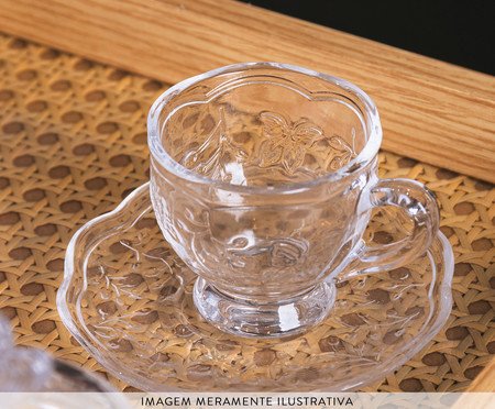 Xícara para Café de Cristal Ecológico New Butterfly | Westwing