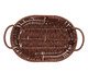 Cesto Oval com Alça Rattan, Marrom | WestwingNow