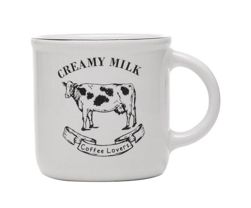 Caneca Creamy Milk Branca, Branco | WestwingNow