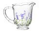 Jogo de Jarra com Taças Lavanda Hande Painting, Transparente | WestwingNow