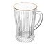 Taça para Cappuccino com Fio Dourado Deli Diamante, Transparente | WestwingNow