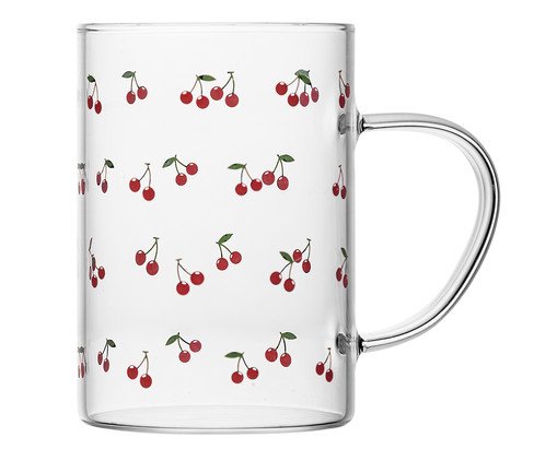 Caneca Cherry, Transparente | WestwingNow
