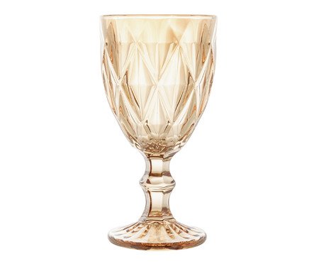 Taça para Água Diamond Âmbar Metalizado | Westwing