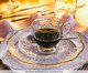 Xícara para Café com Fio Dourado New Butterfly, Transparente | WestwingNow