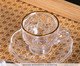 Xícara para Café com Fio Dourado New Butterfly, Transparente | WestwingNow