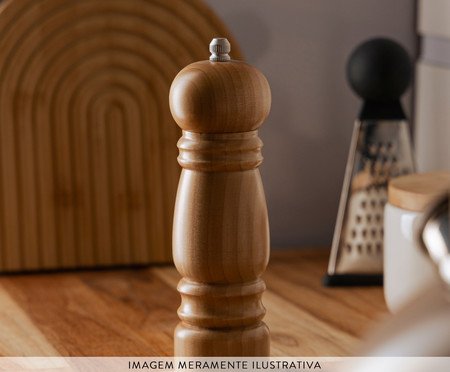 Moedor para Sal e Pimenta Nature Bambu | Westwing