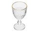 Taça para Água com Fio Dourado Coração, Transparente | WestwingNow