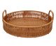 Bandeja Redonda Rattan, Marrom | WestwingNow