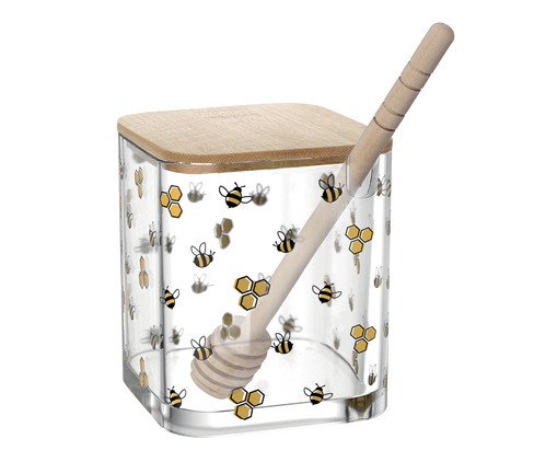 Meleira com Pegador Bambu Bee, Colorido | WestwingNow