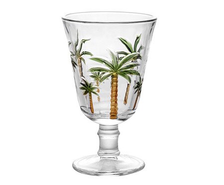 Taça em Cristal Ecólogico Palm Hand Painting | Westwing