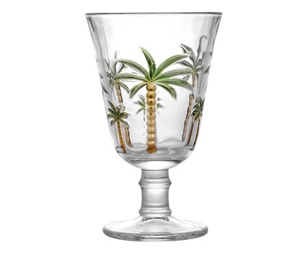 Taça em Cristal Ecólogico Palm Hand Painting | Westwing